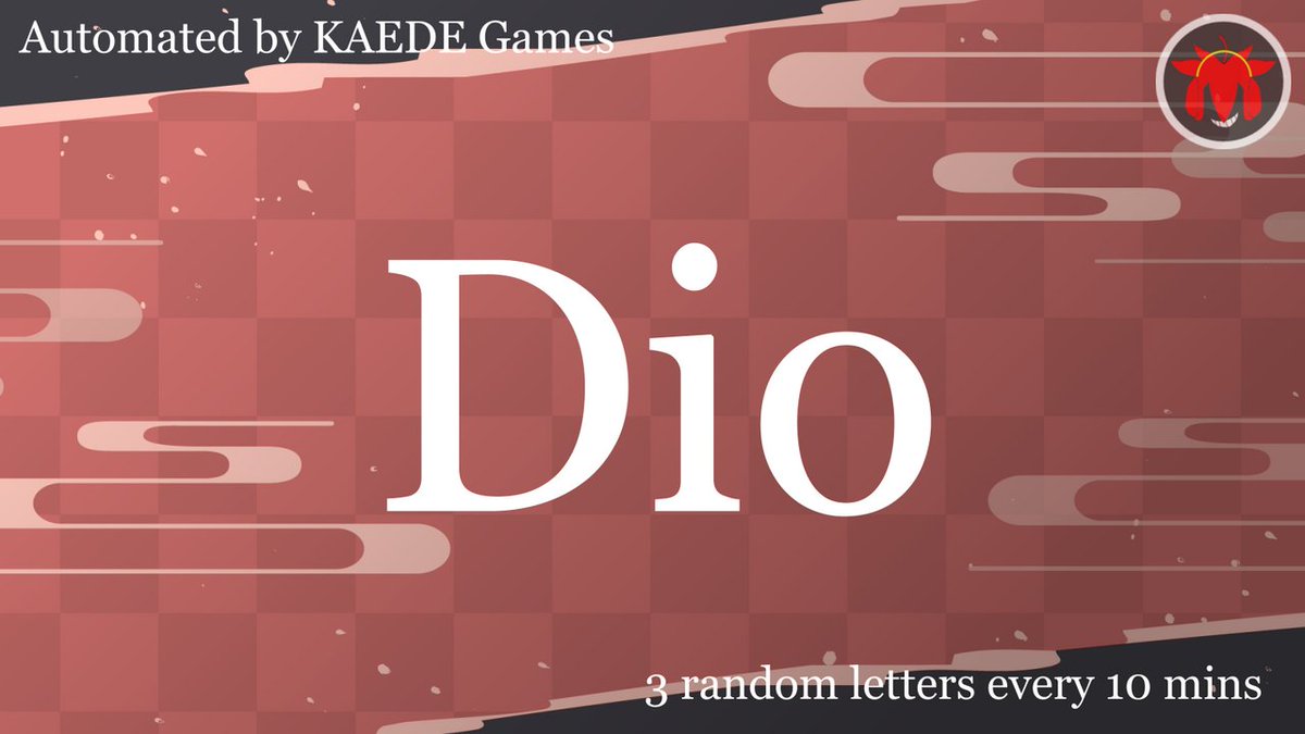 3letter_'s tweet image. D i o