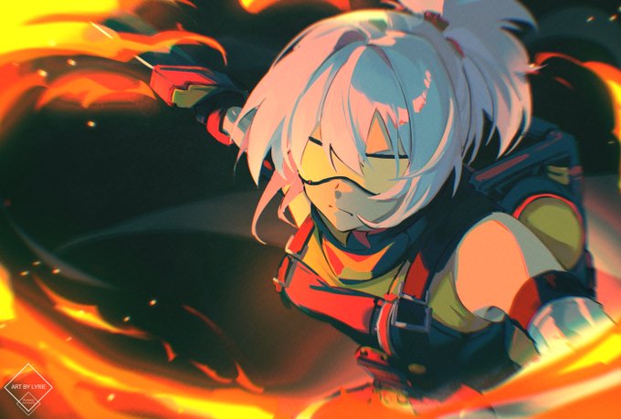 「1girl fire」 illustration images(Latest)