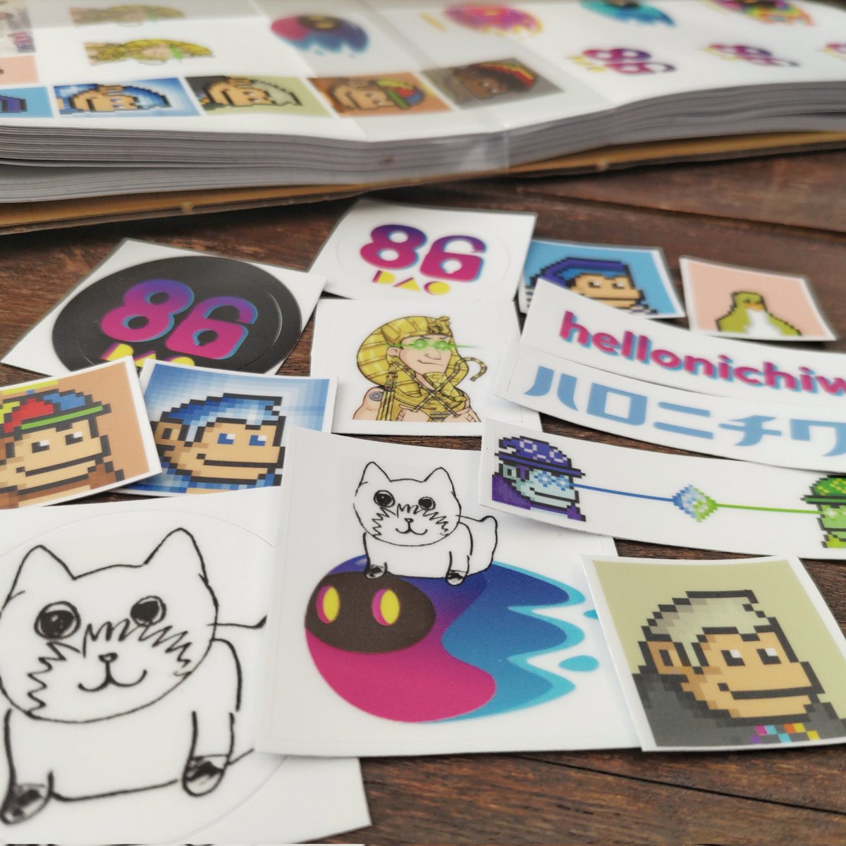 印刷屋さんのポイント失効しちゃう分でステッカー作ったマン🐵 <a href="/monkey_icp/">Monkey Infinity</a>