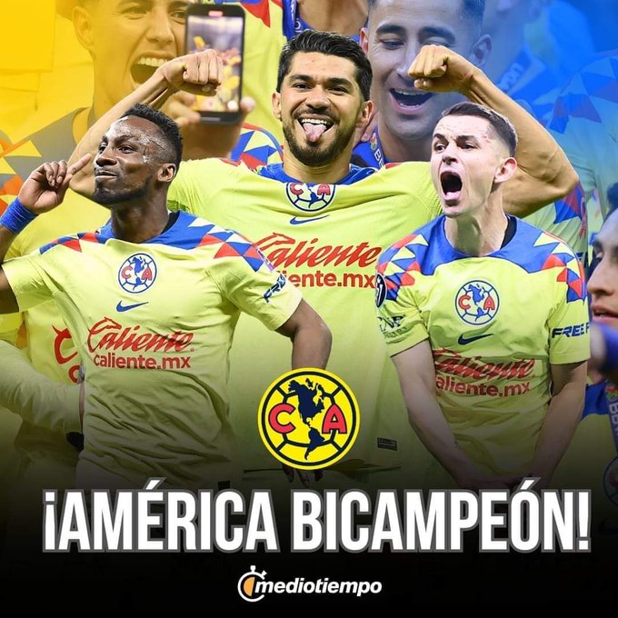 😭GR&Iacute;TENLO FUERTE AMERICANISTAS!!  &iexcl;AM&Eacute;RICA BICAMPE&Oacute;N!!💙💛🦅🏆🏆🥳 ⚽️ Am&eacute;rica 1 &ndash; 0 Cruz Azul  #XVs https://t<a href="/tag/xvs"class="tags"><span>#xvs</span></a>