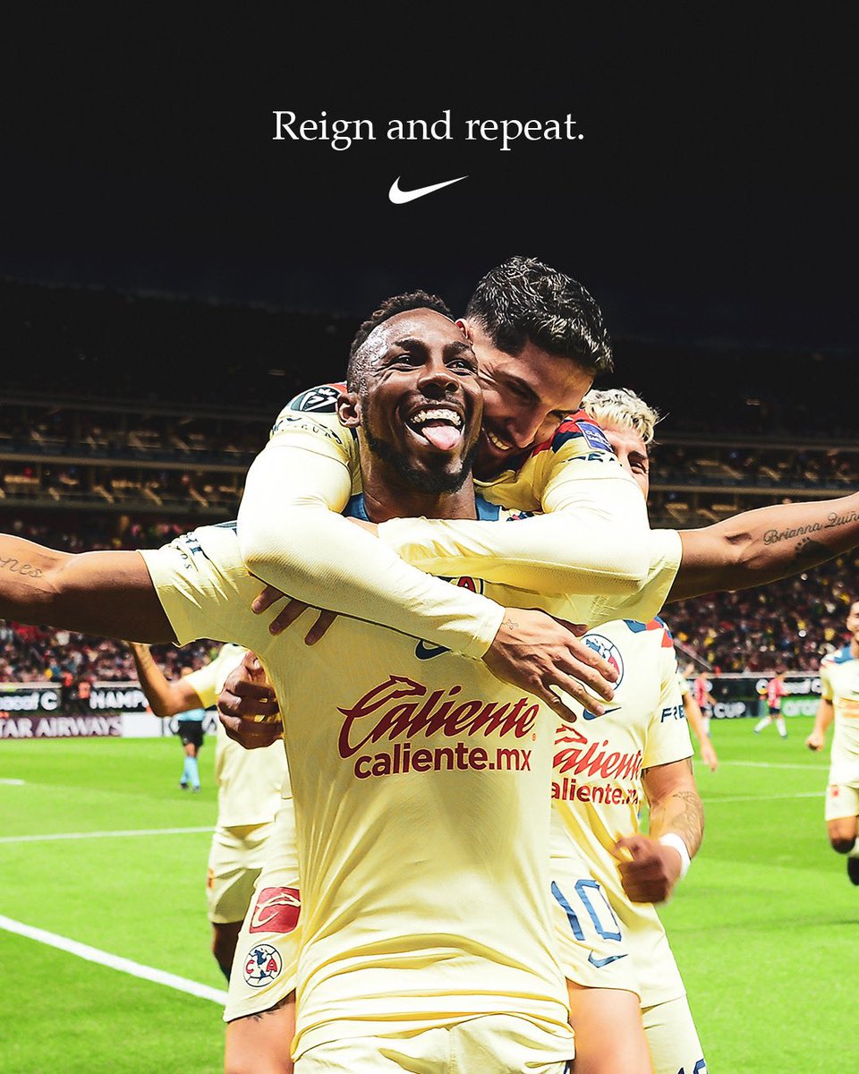 Nike Football (@nikefootball) on Twitter photo Rising above the rest, Las Águilas proved once again why they remain the greatest in Mexican football.
Congratulations on your 15th title, <a href="/ClubAmerica/">Club América</a> 🦅
Superando al resto, Las Águilas demostraron una vez más por qué siguen siendo el más grande del fútbol mexicano. Rising above the rest, Las Águilas proved once again why they remain the greatest in Mexican football.
Congratulations on your 15th title, <a href="/ClubAmerica/">Club América</a> 🦅
Superando al resto, Las Águilas demostraron una vez más por qué siguen siendo el más grande del fútbol mexicano.