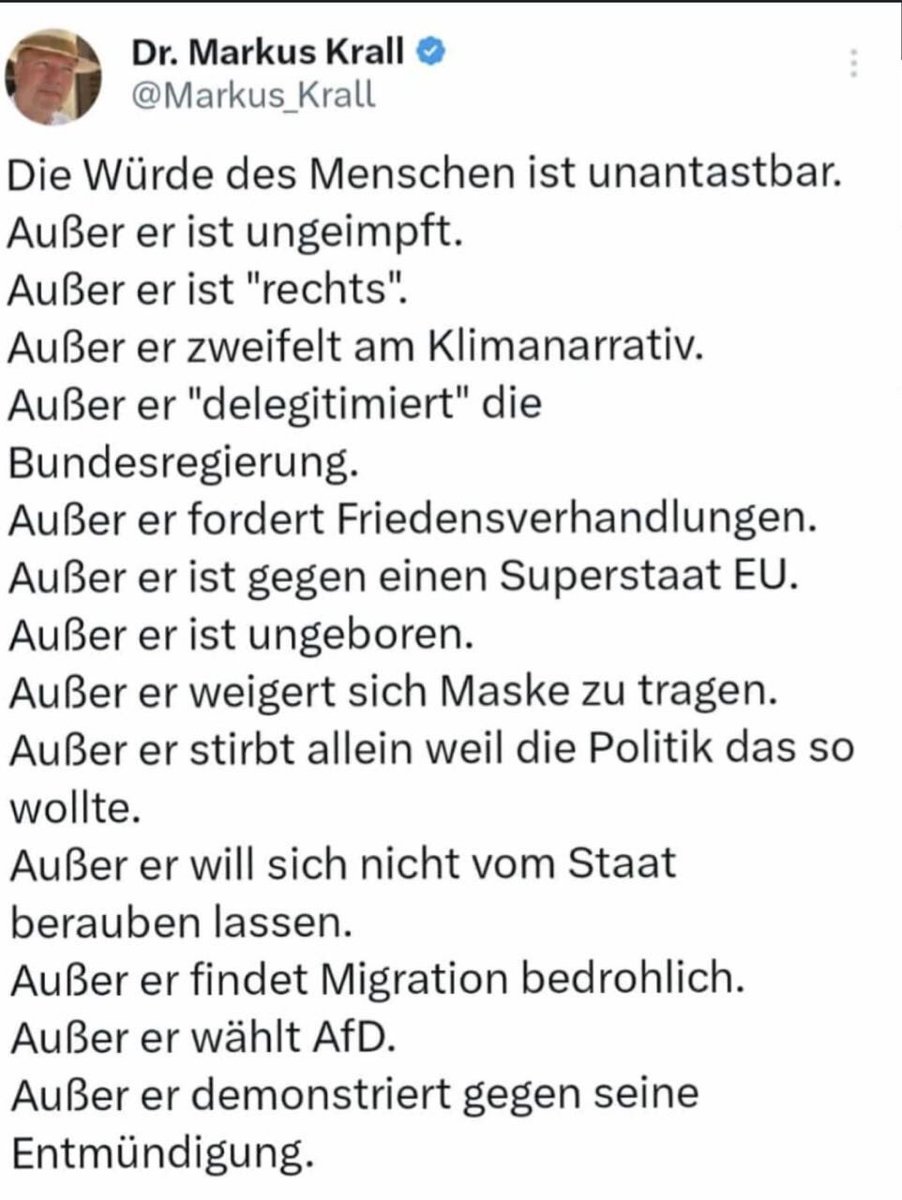 Wo Markus Krall recht hat, hat er recht(s).