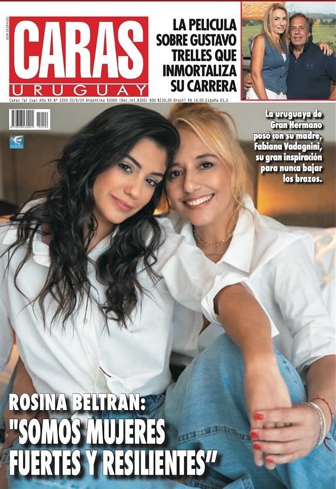 Rosina en la TAPA de revista CARAS Uruguay ✨ ✨  Que hermosas salen Rosi y su mami 😍
#TeamRositas #GranHermano