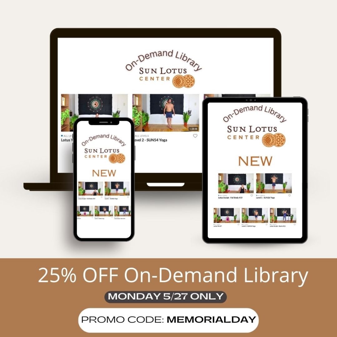🚨 FLASH SALE 🚨 Only valid Monday 5/27 (Memorial Day)

Use promo code MEMORIALDAY &amp; get 25% OFF our ON-DEMAND library (monthly pass).

Perfect for practicing on your own schedule and mastering new techniques.

#yogaondemand #onlineyoga #memorialdaysale #flashsale #onlinefitness