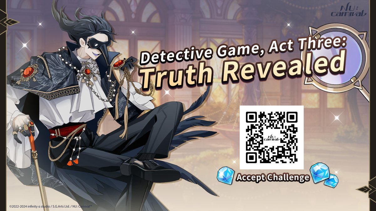 \🕵️ Detective Game, Act Three: Truth Revealed 🕵️/ Congratulations, everyone in search of an answer, for making it to the final stage of the Detective Game! If you have the confidence to pass Phantom's final trial, please tell us your identity and enter the Crucial Code. 🔑 The