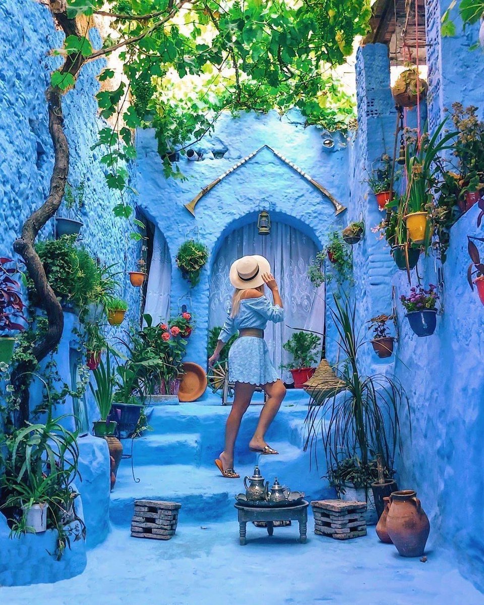 The blue pearl! 💙 Chefchaouen, Morocco 🇲🇦