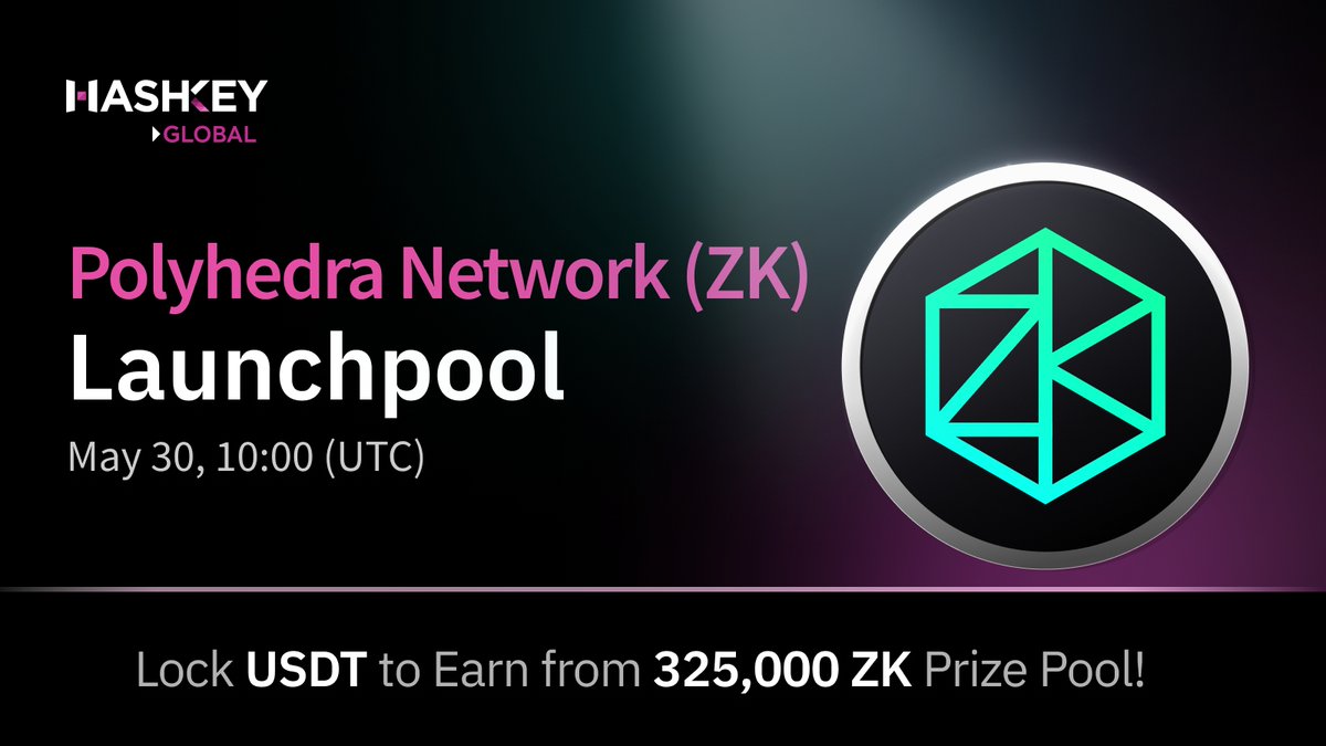 📢 We are thrilled to Introduce the 1st HashKey Global Launchpool: Polyhedra Network (ZK)! <a href="/PolyhedraZK/">Polyhedra</a>

🌟 Lock $USDT to earn from 325,000 $ZK prize pool! 

🕖 Schedule:
👉 $ZK Deposits &amp; Withdrawals: 10:00 (UTC), May 27, 2024
👉 $ZK/USDT Spot Trading: 10:00 (UTC), May 30, 2024