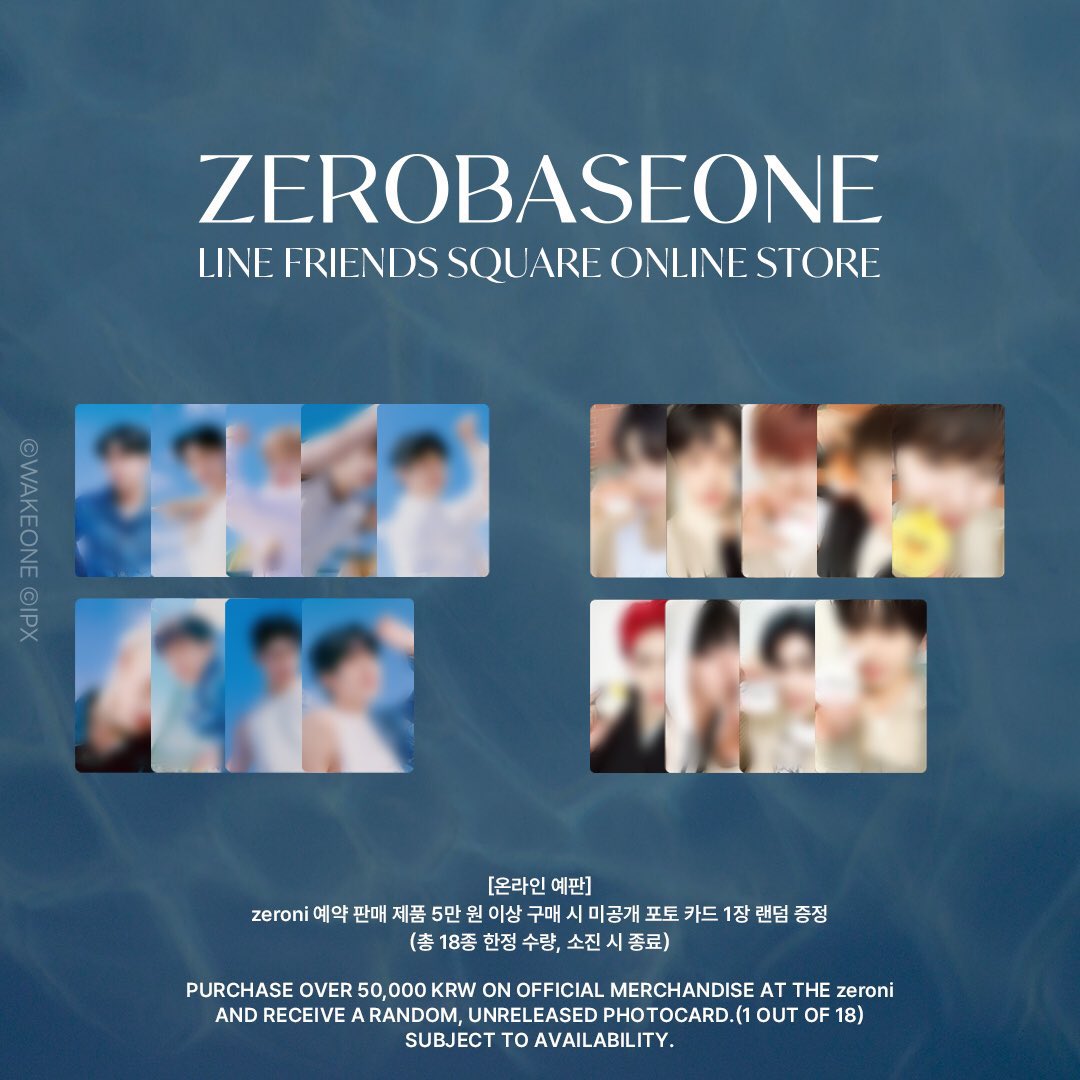 Open order zeroni ZEROBASEONE 2nd ONLINE PRE-ORDER MD

💙수고비 0.1 each