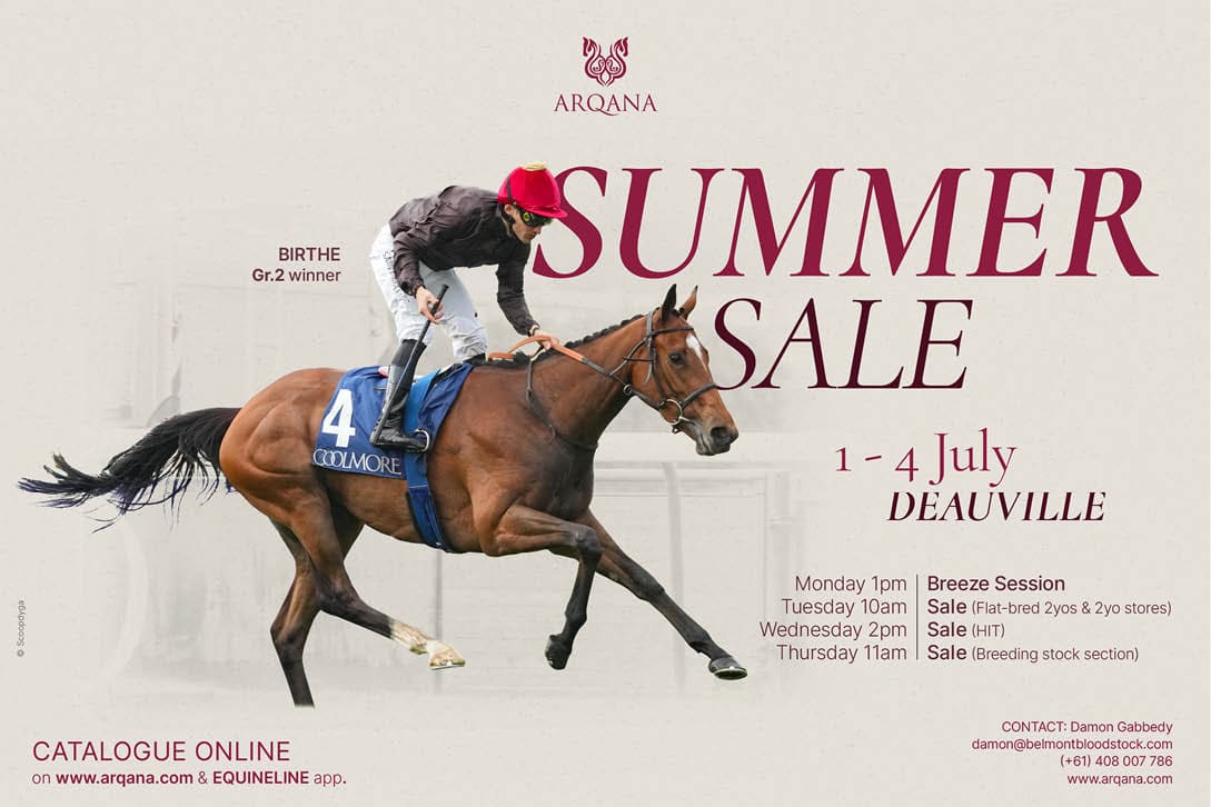 ☀️ SUMMER SALE☀️ ☀️ 1-4 July - Deauville ☀️ Catalogue Online arqana.com @infoarqana