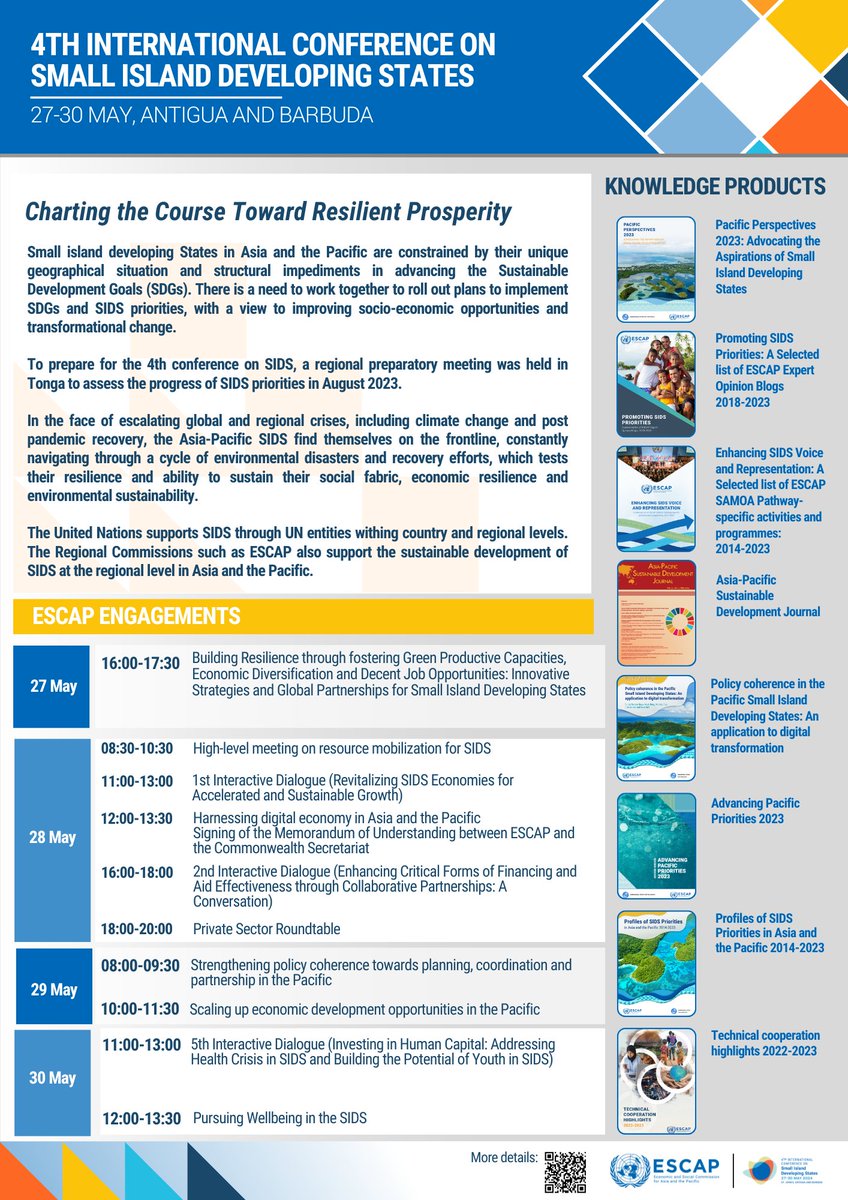 ✨Exciting News from the Pacific! ✨
🇺🇳 Join us at the 🇦🇬 <a href="/SIDS4AB/">The ABAS</a> where the <a href="/UNESCAP/">United Nations ESCAP</a>  will be showcasing our latest works and partnerships.
👉Click for more: unescap.org/events/2024/si…