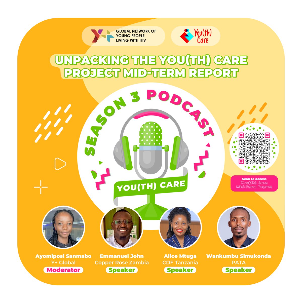 You(th) Care recently released a mid-term project report outlining its progress, impact, outcomes, best practices, gaps, and opportunities to guide the project's second half. Young advocates have unpacked it for you! Listen to the podcast to know more ⏯️podcasters.spotify.com/pod/show/yplus…