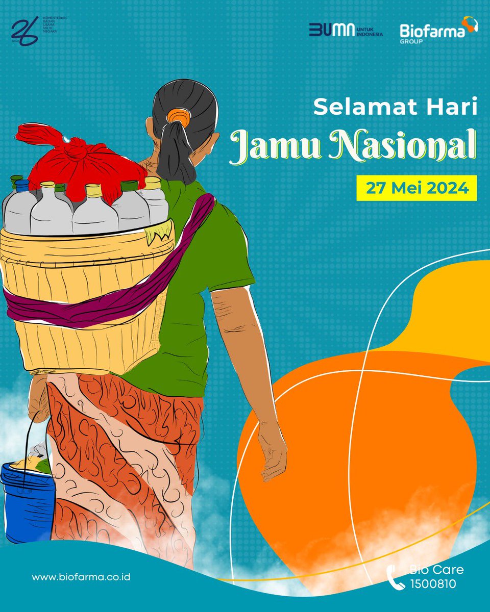 Hari Jamu Nasional diperingati setiap tanggal 27 Mei setiap tahunnya dengan tujuan mempromosikan budaya minum jamu sebagai bagian dari gaya hidup sehat dan melestarikan kearifan lokal✨ #HariJamuNasional #biofarmaid