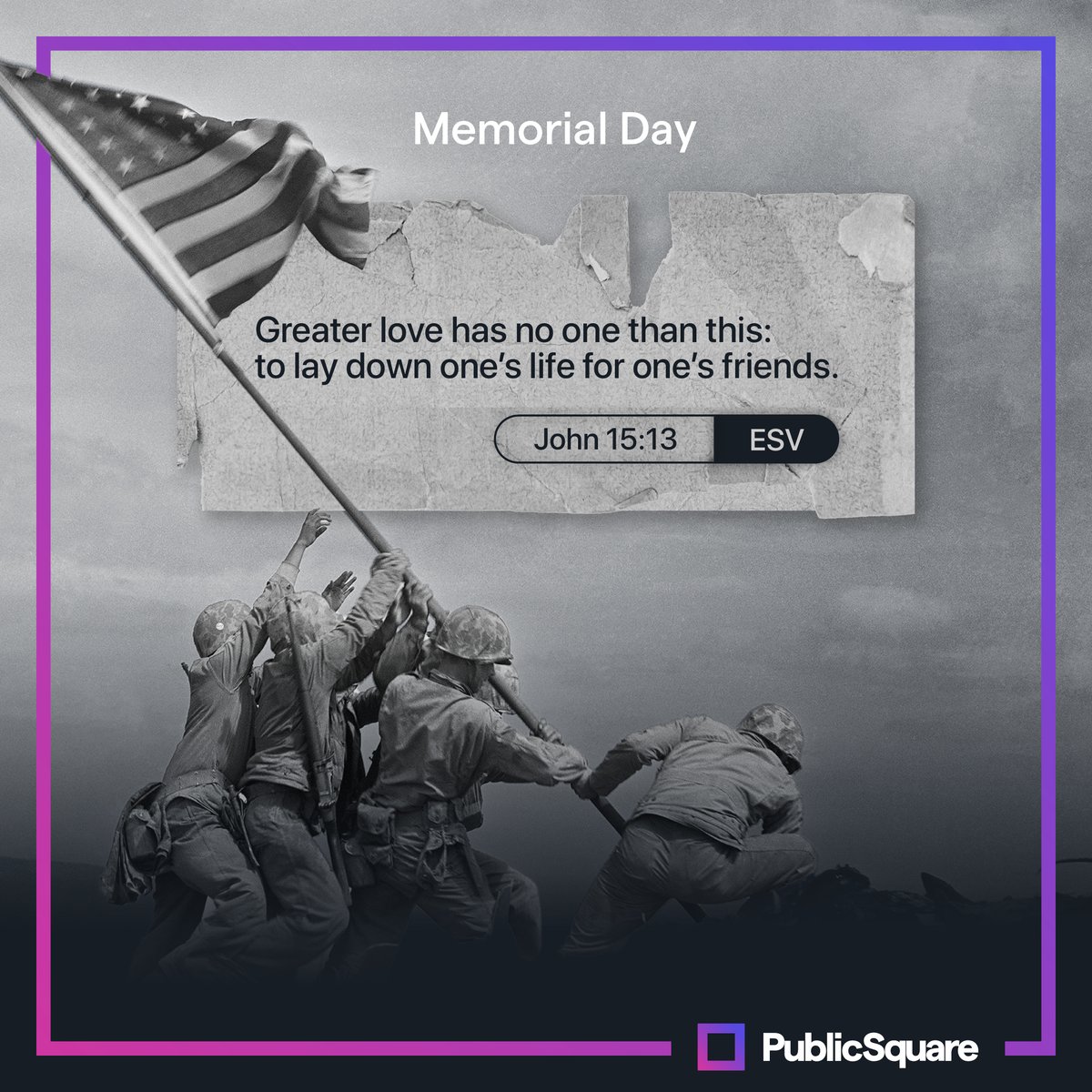 Today, we honor and recognize those who have given the ultimate sacrifice. Freedom is not free. Let us never forget that. 

We, at PublicSquare, sincerely thank you 🫡🇺🇸
