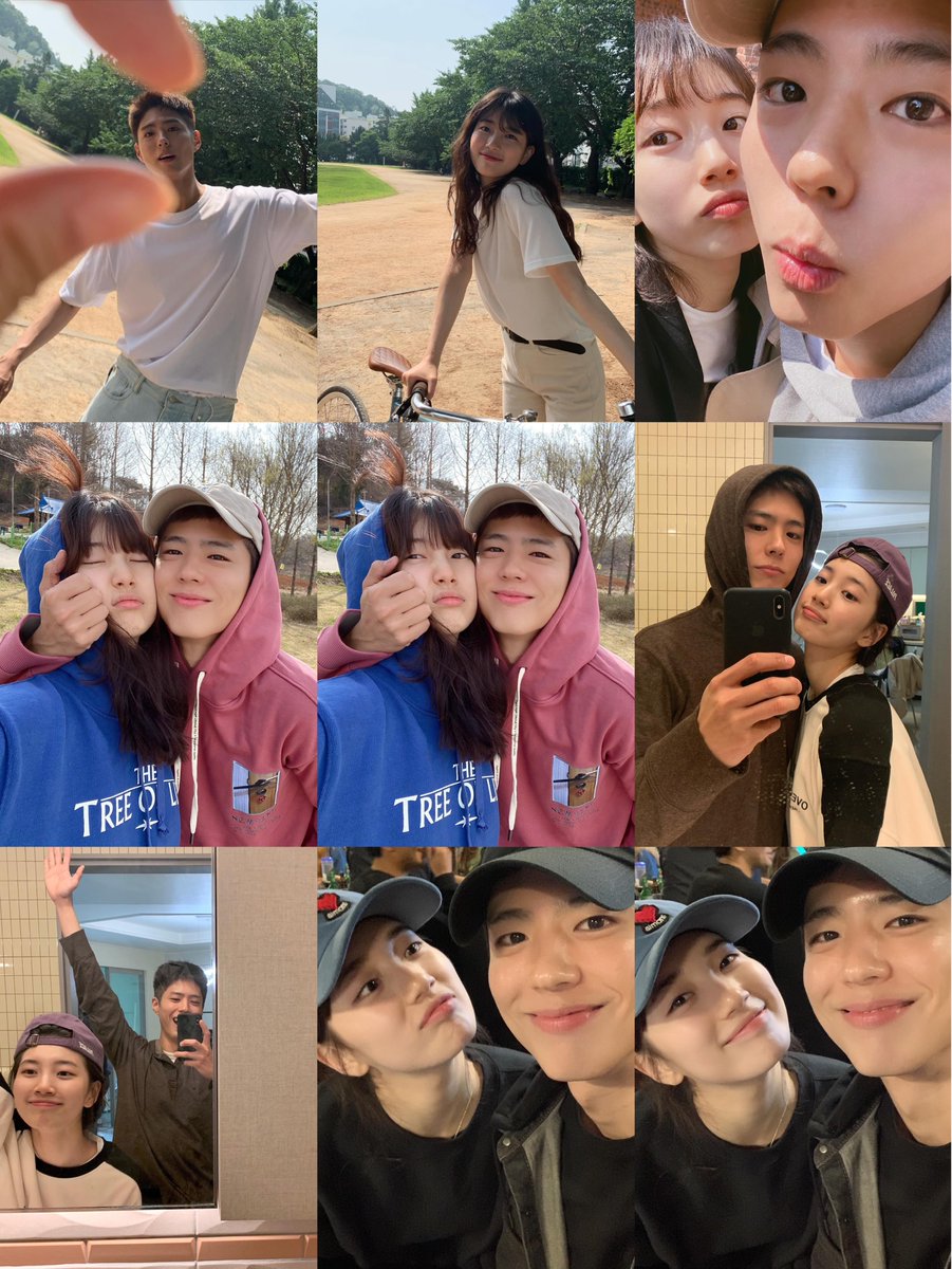 Park Bogum shares new selfies with Bae Suzy.