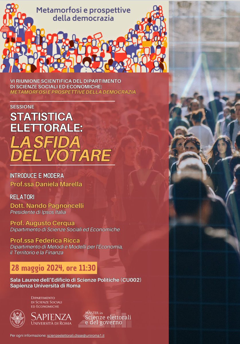Francesco Clementi (@clementif) on Twitter photo Nell'ambito della Riunione Scient. del mio <a href="/DiSSE_Sapienza/">DiSSE Sapienza</a> segnalo il bell'incontro, organizzato con il mio Master in "Scienze elettorali e del governo", da Prof.ssa Daniela Marella con Nando Pagnoncelli di @IpsosItalia e Proff. <a href="/augusto_cerqua/">AUGUSTO CERQUA</a> e Federica Ricca di <a href="/SapienzaRoma/">Sapienza Universitร di Roma</a> Nell'ambito della Riunione Scient. del mio <a href="/DiSSE_Sapienza/">DiSSE Sapienza</a> segnalo il bell'incontro, organizzato con il mio Master in "Scienze elettorali e del governo", da Prof.ssa Daniela Marella con Nando Pagnoncelli di @IpsosItalia e Proff. <a href="/augusto_cerqua/">AUGUSTO CERQUA</a> e Federica Ricca di <a href="/SapienzaRoma/">Sapienza Universitร di Roma</a>