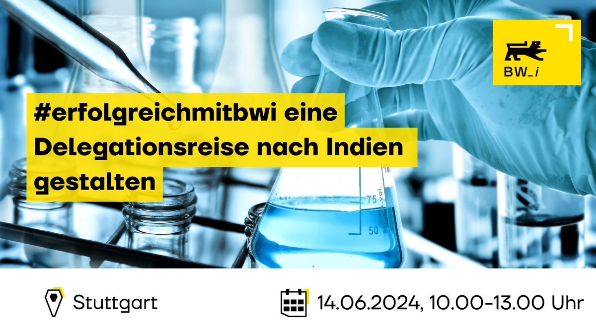 Am 14.6.24 haben Sie im Rahmen eines Workshops die Möglichkeit, Ihre Programmwünsche anlässlich unserer Markterkundungsreise nach Indien für KMU aus dem Bereich Life Science und MedTech vom 20. - 25.10.24 einzubringen 👉bit.ly/3W4O9oe. #erfolgreichmitbwi