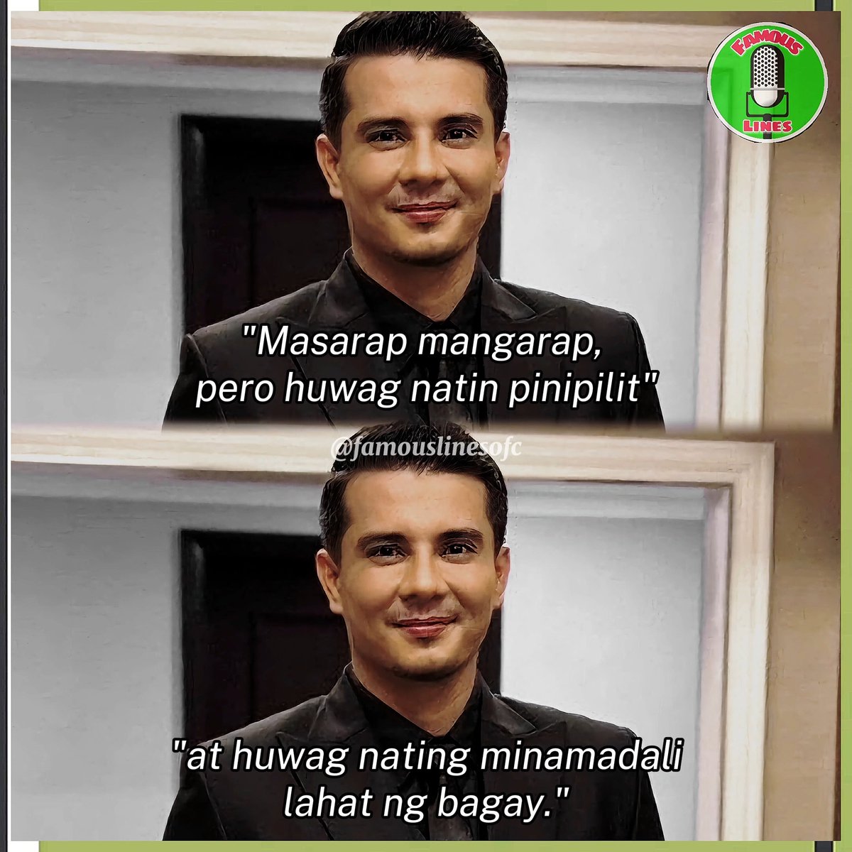 EJAY: 'Masarap mangarap.' 

#EjayFalcon | #FamousLines