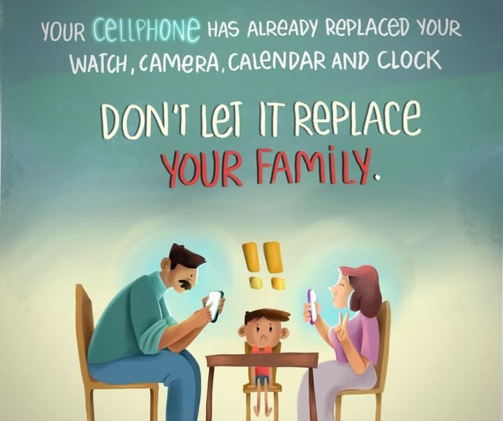 Your phone might replace everything except your family. Make time for the ones who matter most. #FamilyFirst #DisconnectToReconnect #QualityTime #IPLfinal #خان_کا_نظریہ_نہیں_مٹا_سکتے