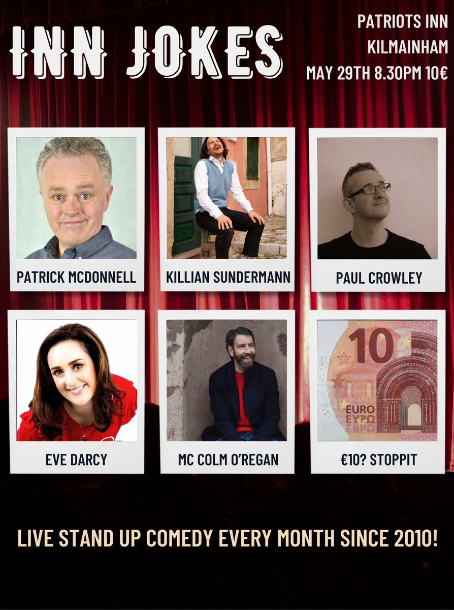 This week! Top comedy in Kilmainham this week! Only 10e eventbrite.ie/e/inn-jokes-ma…