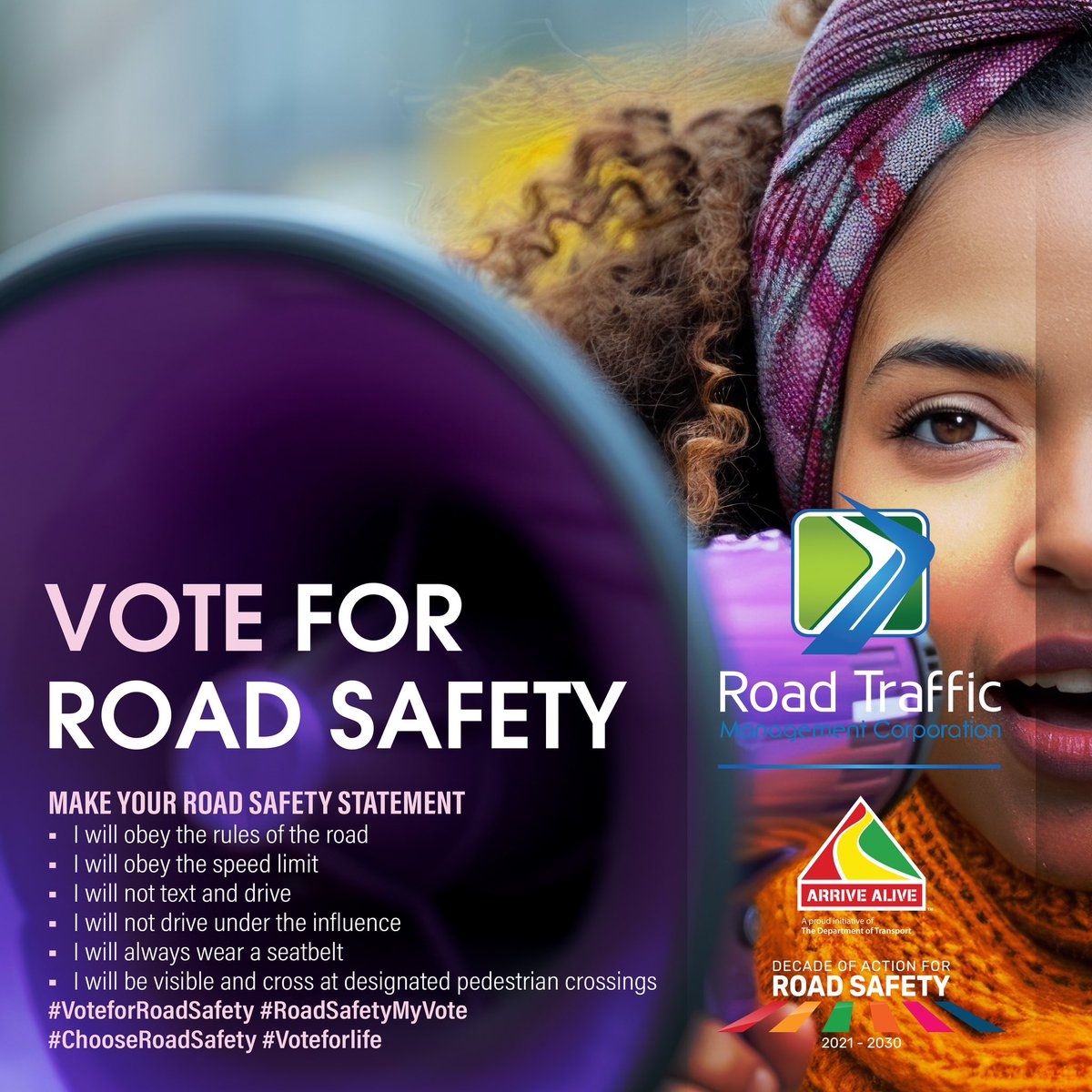 Here’s is our manifesto: #RoadSafetyMyVote 
#VoteforLife