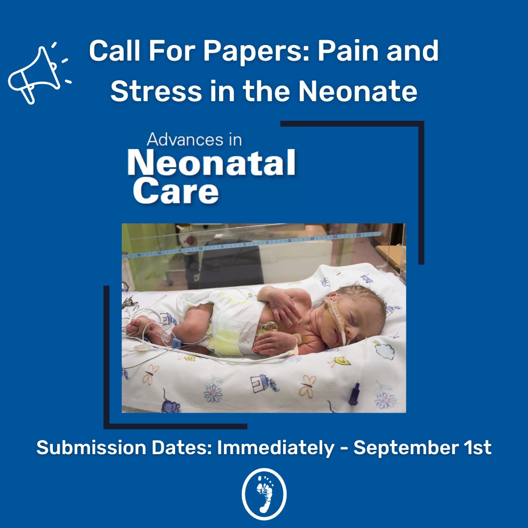 This is your last chance to be a part of a special series on neonatal pain and stress in <a href="/ANCjournal/">Advances in Neonatal Care</a>. Share your insights on the interdisciplinary treatment of pain/stress or related areas &amp; help improve neonatal care practices!
shorturl.at/mGY05