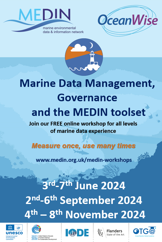 MEDIN_marine's tweet photo. Register before Friday to grab your space at the next FREE MEDIN training in June! 

🗝️ MEDIN062024
🌐https://t.co/Q6NFZx9Fhv

‘Marine Data Management, Governance and the MEDIN toolset’ are hosted on @OceanteacherA  with presentations &amp; interactive sessions.
 
@oceanwise_eu https://t.co/hBvu0mQvjF