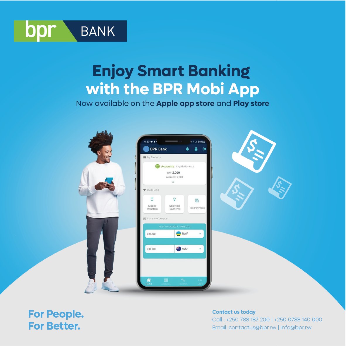 Experience seamless mobile banking with the new BPR Mobi App. Now available for iPhone & Android on bpr.page.link/bprMobi #MobileBanking #ForPeopleForBetter #BPRniIyawe