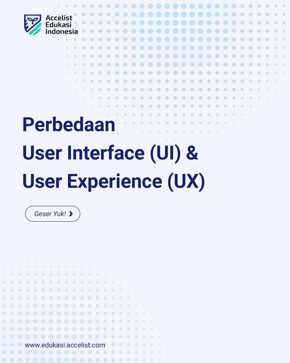 AccelistEdukasi's tweet photo. Ternyata walaupun saling berkaitan, UI &amp; UX memiliki fokusnya masing-masing nih, Teman Mindu.😊

#uiuxdesign #uiux #frontenddeveloper #FrontendDev #designers #designuiux #belajarcoding #coding #accelistedukasiindonesia #AEDU https://t.co/YbUDxzY2it