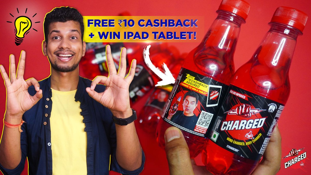 JacksonKrishna's tweet image. Thums Up Charged Cashback Offer - Up to ₹10 Cashback + Win iPad - ThumsUp Charged Cashback Contest | @DekhReview

Link : youtu.be/8nJw87_ZgTU

Like, Share And Subscribe Our Channel ❤️❤️

#latestoffer #lootoffer #cashback