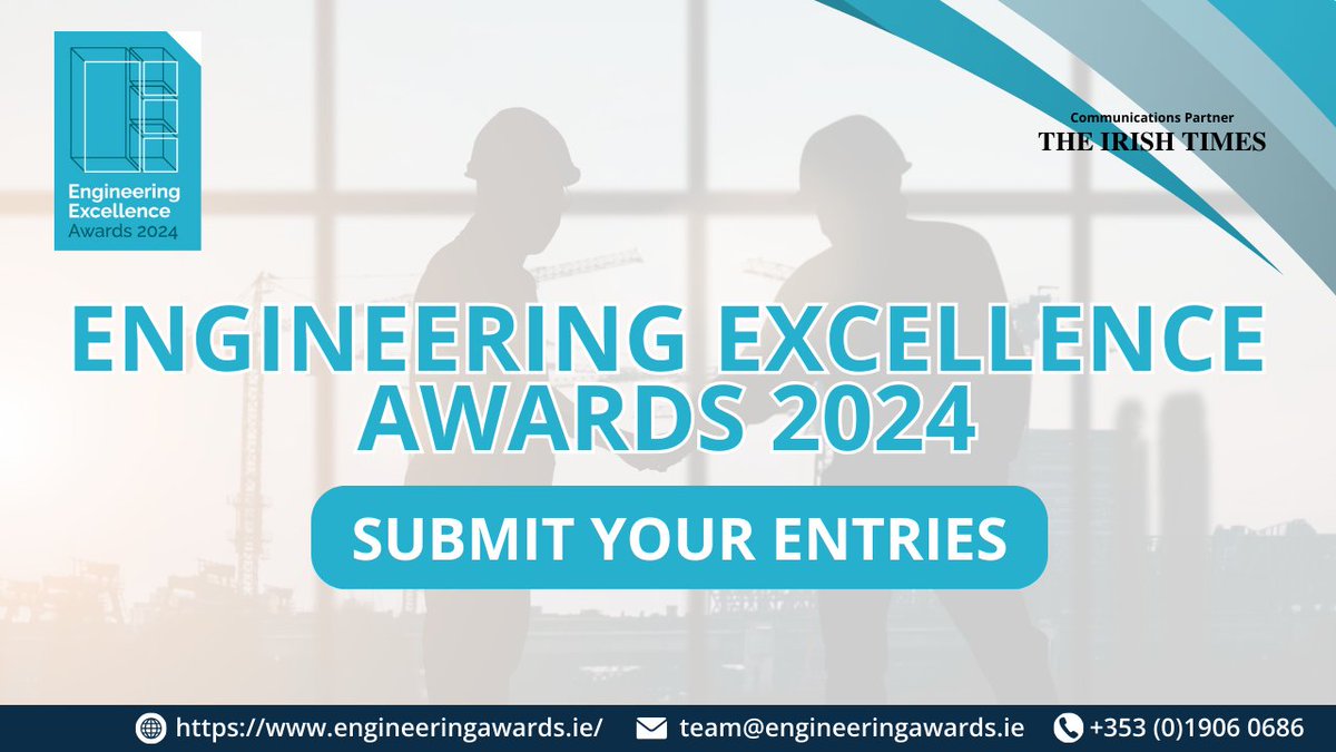 The free-to-enter Engineering Excellence Awards 2024 recognises outstanding achievements in Irish engineering. Does your work deserve recognition? ✨

Register &amp; showcase your team's impact! 

landing.businessriver.com/Engineering-Ex…

#EngineeringAwardsIRL #EnExAwards2024