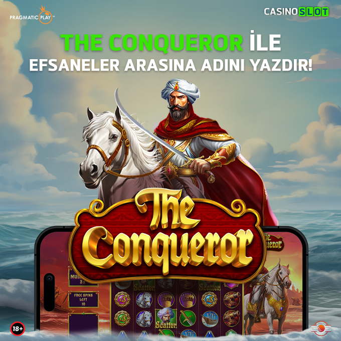 🎰 Pragmatic Play'in yeni oyunu #Casinoslot'ta sizi bekliyor!
 
💥 The Conqueror ile büyük kazançları fethedin, efsaneler arasına adınızı yazdırın!