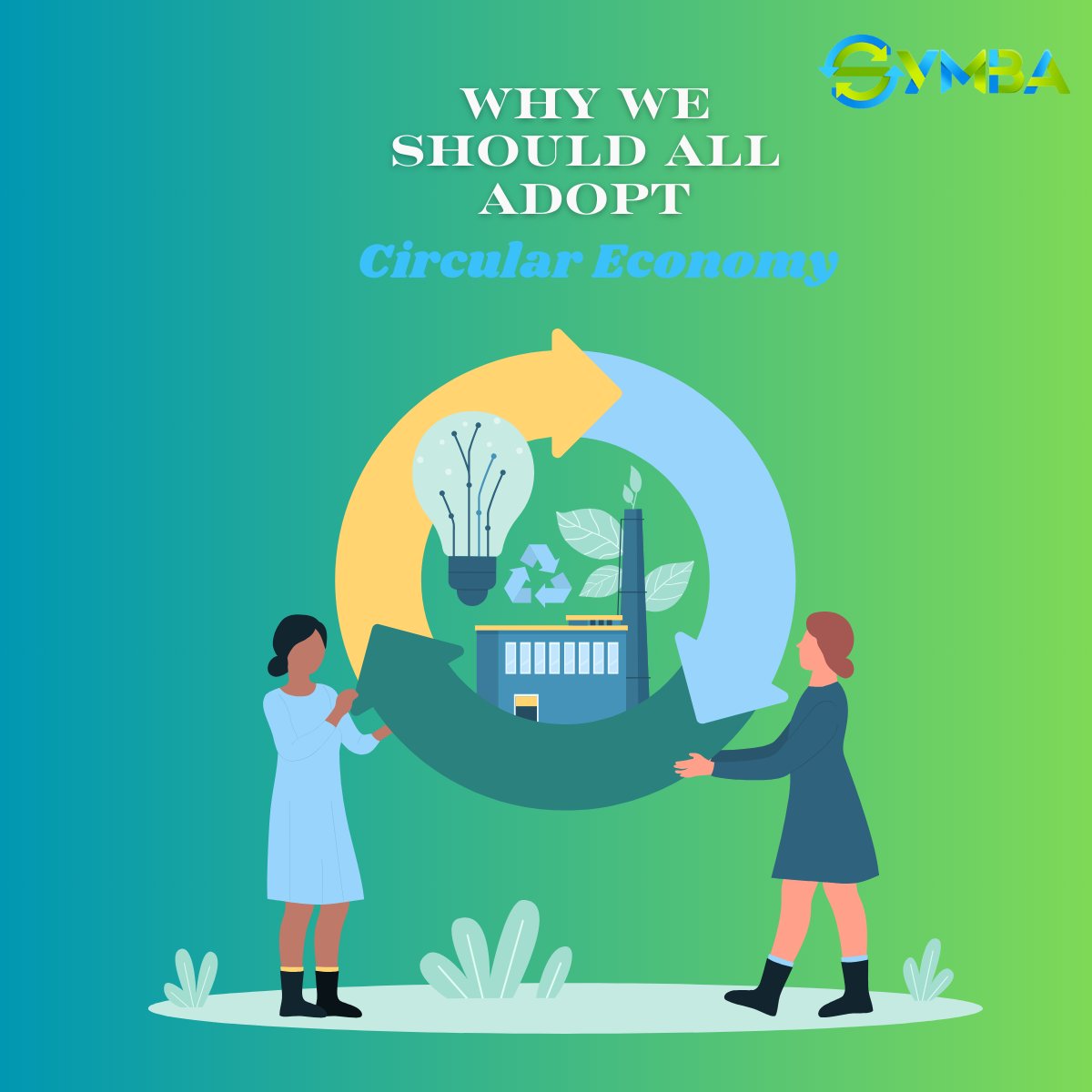 #CircularEconomy protects our #environment and #globalbiodiversity and promotes local #markets and #economies.
Our @SYMBAEUProject aims at implementing Circular Economy in the industrial sector to reduce environmental impacts on soil, water and air quality🌎