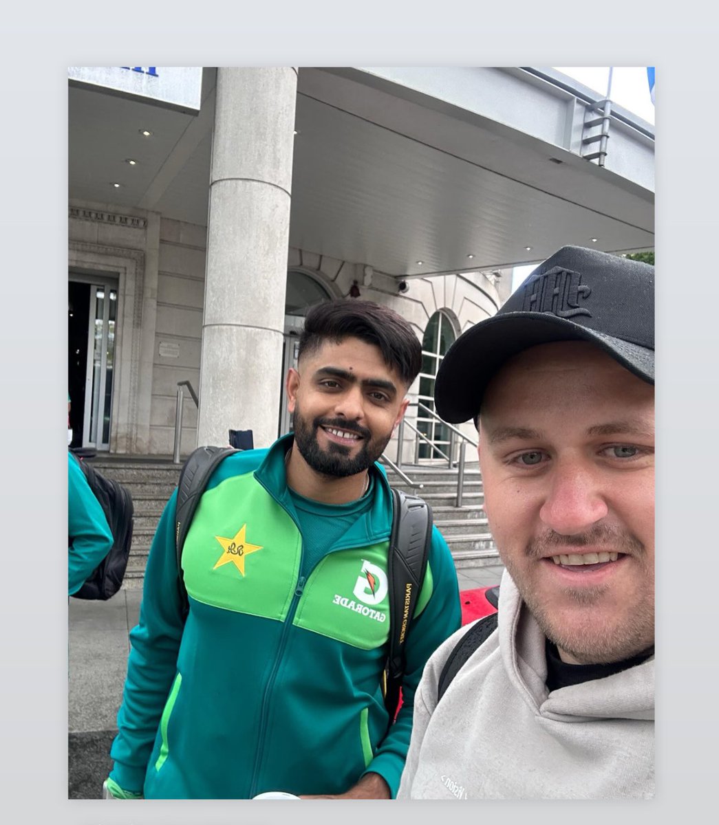 Babar Azam in the Welsh capital too!! Current @TheRealPCB captain! Should be a good T20 (weather permitting)