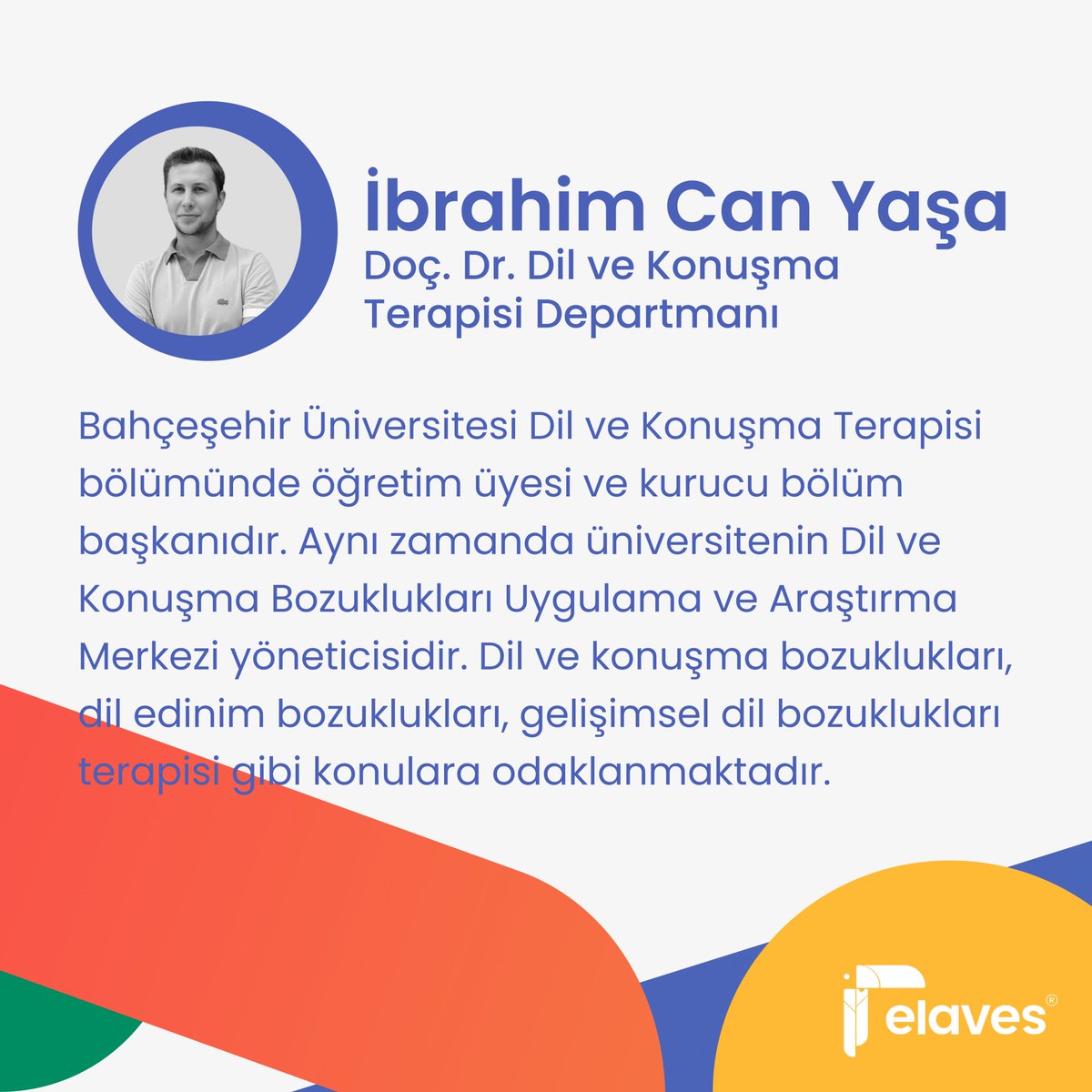 Elaves seminerleri devam ediyor!📣 
Dördüncü seminerimize linkten kayıt olabilirsiniz.
forms.gle/FCus927SSPPd4V…

13 Haziran 2024, Perşembe günü saat 20:30'da konuğumuz Doç. Dr. İbrahim Can Yaşa olacak. 
#elaves #seminerler
