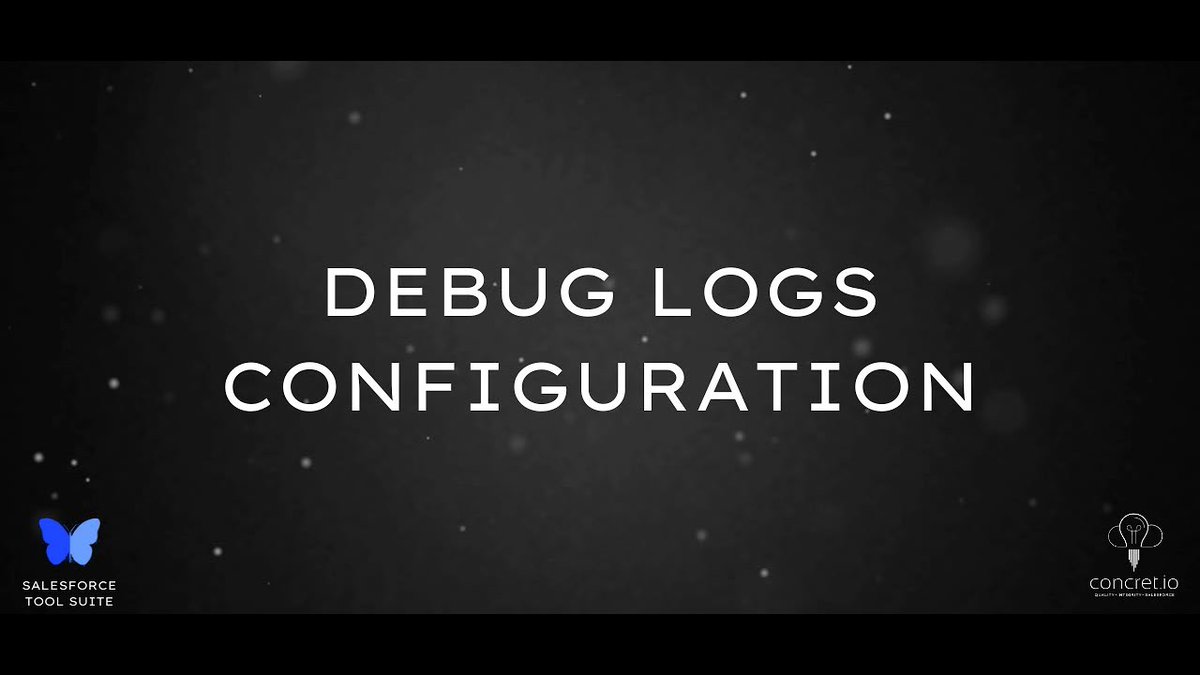concretios's tweet image. 🔑 Unlock the Secrets of Salesforce Debug Logs with This Free Tool🛠️ 

🎥 This video unveils a magic Chrome extension that lets you effortlessly control Debug Log Levels, Trace Flags, and more!💫

Watch now: youtube.com/watch?v=9NCBsV…

#SalesforceAdmin #DebugLogs #ChromeExtension
