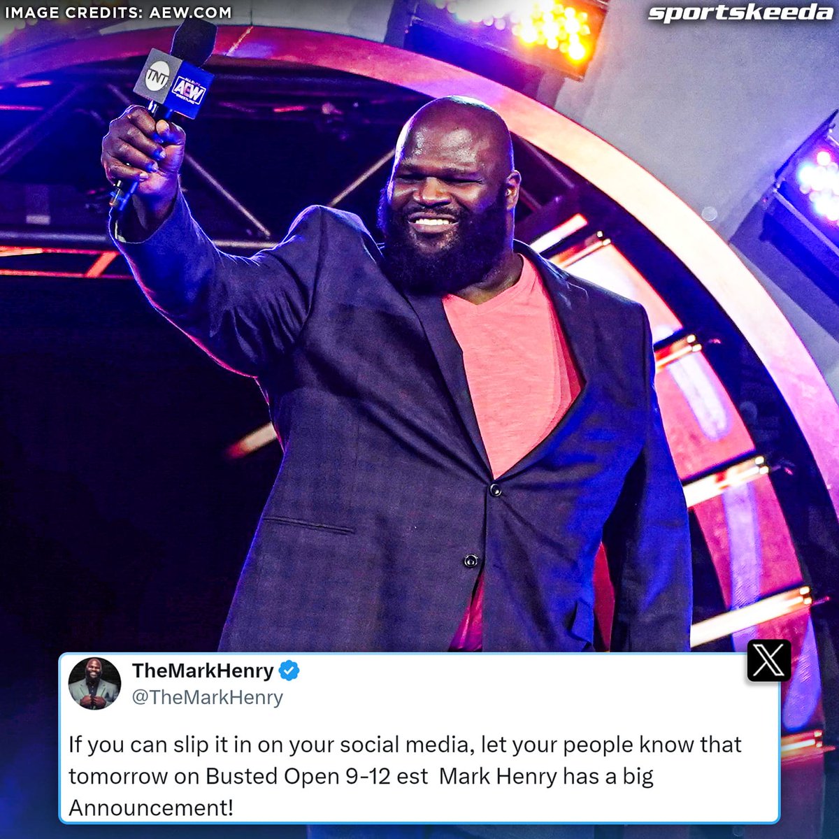 #MarkHenry has an announcement to make! 👀 #AEW
