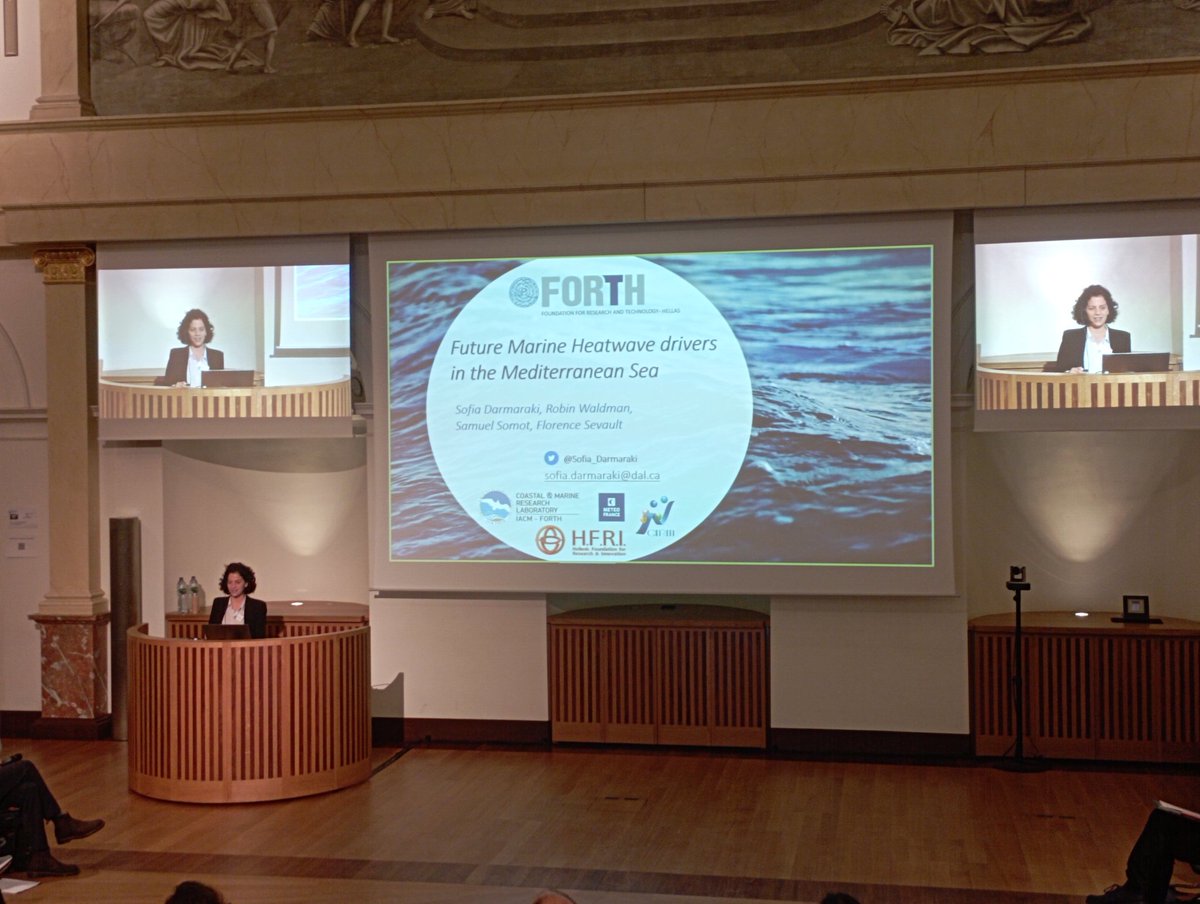 Liège Colloquium (@liegeocean) on Twitter photo <a href="/Sofia_Darmaraki/">Sofia Darm</a> is our next presenter and will bring insights into drivers of MHW in a critical area - "Future Marine Heatwave drivers in the Mediterranean Sea" <a href="/Sofia_Darmaraki/">Sofia Darm</a> is our next presenter and will bring insights into drivers of MHW in a critical area - "Future Marine Heatwave drivers in the Mediterranean Sea"