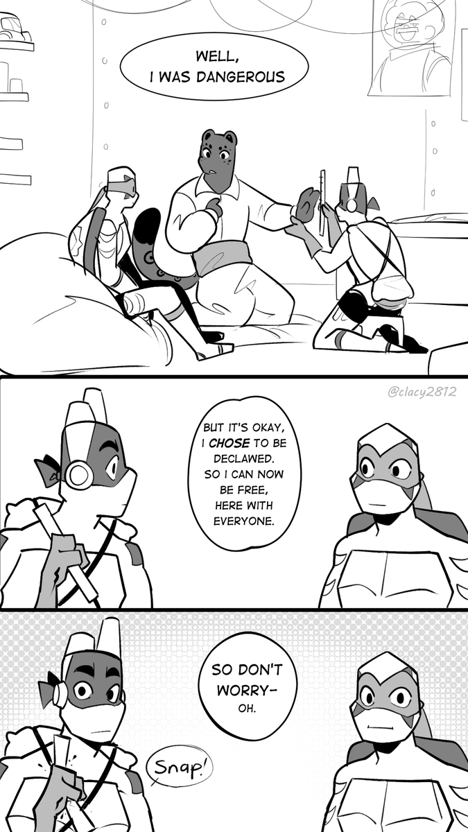 clacyalt's tweet photo. Reason why Nicolo was declawed

#rottmntoc #rottmnt https://t.co/q76Y1A9bGz