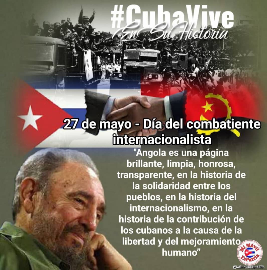 Hace 33 años #FidelPorSiempre, llevó a cabo un emotivo acto de homenaje a los valientes combatientes internacionalistas que regresaron de #Angola, marcando así el cierre triunfal de la Operación Carlota. #CubaViveEnSuHistoria #BuenosDiasMundo🌻 #MiMóvilEsPatria