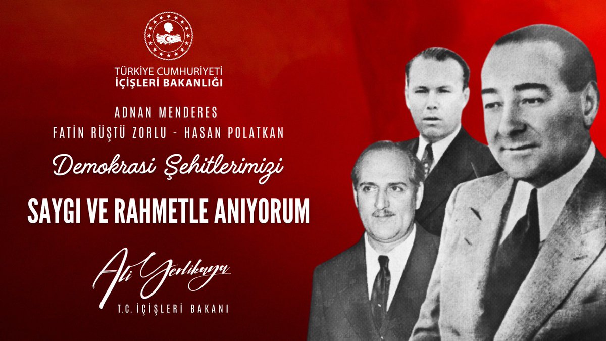 1950 yılında Aydın’ın Çakırbeyli köyünden çıkan bir yiğit ''Yeter söz milletindir’’ diyerek Türkiye Cumhuriyeti’nin 9. Başvekili seçilmiş ve büyük bir kalkınma hamlesi başlatmıştı. Başvekil ve arkadaşları görevde kaldıkları 10 yıl boyunca ülkemizin gelişmesi ve ilerlemesi