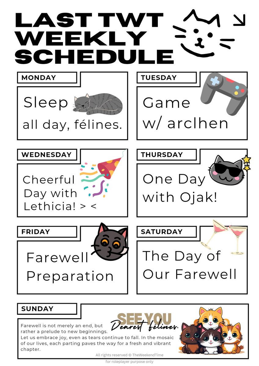 TheWeekendTime's tweet image. ⠀
                    𝐓𝐡𝐞 𝐖𝐞𝐞𝐤𝐞𝐧𝐝 𝐓𝐢𝐦𝐞
        ᅠᅠO4. Last but not least,
ᅠ ᅠ ᅠ let’s make this endless!
⠀