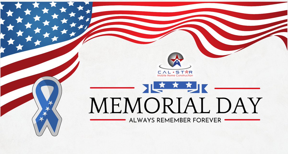 Us remembering and honoring our heroes this Memorial Day with Cal Star Mobile Home Construction. 🕊️ Let's build homes where memories are made, honoring those who made the ultimate sacrifice. #MemorialDay #CalStarConstruction #HomeForHeroes 🏡🌹