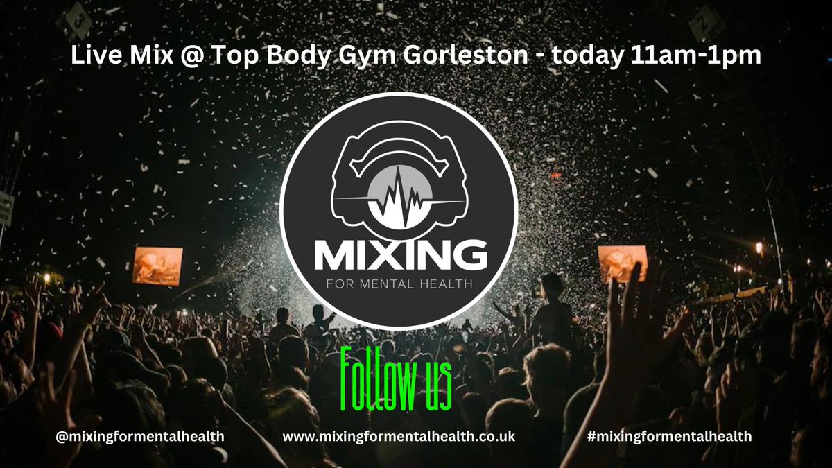 Playing today at Top Body Gym 11-1pm.  If you can’t make it along, I’m going to stream it live in my DJ page @mixingformentalhealth @topbodythetrench 

#mixingformentalhealth #djlife #progressivehouse #techhouse #trance #GreatYarmouth #twitter