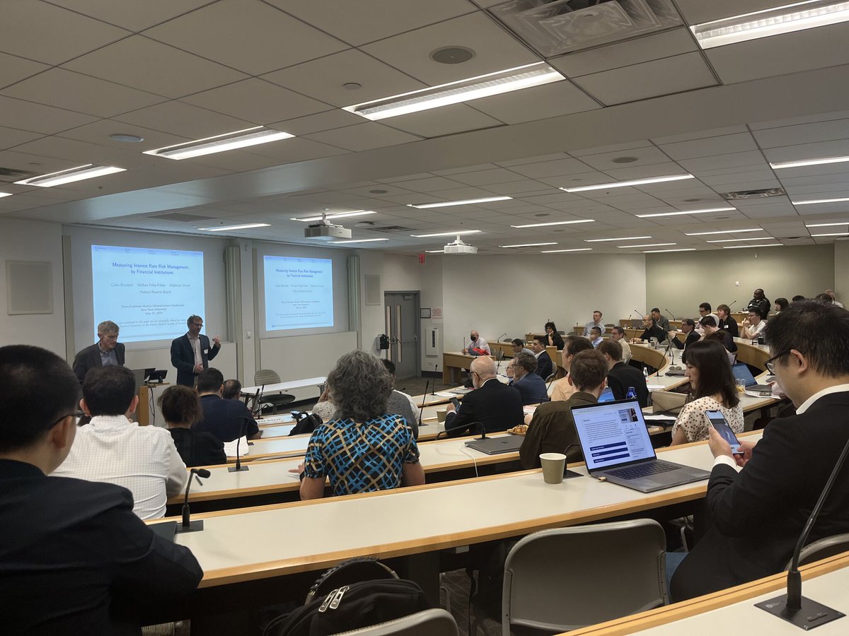 The Stern/Solomon Microstructure Conference at NYU Stern, organized by Joel Hasbrouck, featured excellent presentations. Submit papers on AI and Trading to the Journal of Financial Markets. More info spkl.io/6015444yR. Special thanks to the Program Committee!