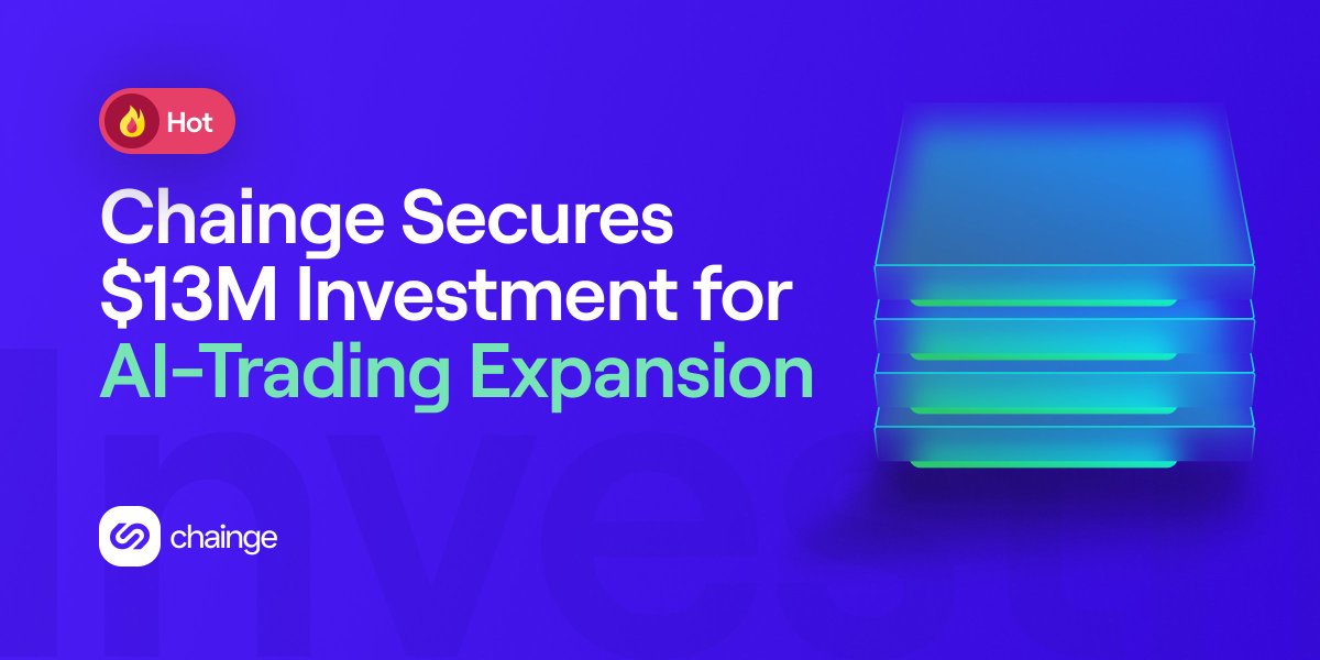 💥 Chainge has secured $13Million in investment from GEM Digital & Alpha Token Capital to supercharge our AI-Trading Protocol's Expansion! This leap is poised to drive sustained growth, bringing cutting-edge AI-driven solutions to a global audience 📰 coinmarketcap.com/community/arti…