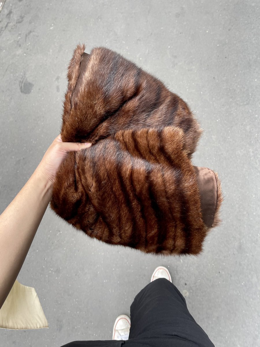 bought some incredible vintage mink to upcycle for the new collection