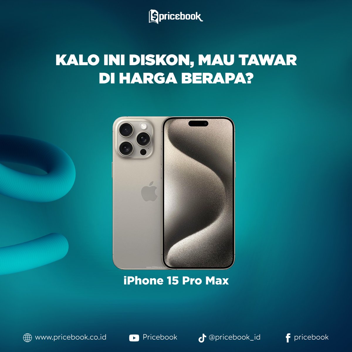 Kalo Produk Ini Diskon Kira-Kira Mau di Tawar Harga Berapa Nih Gaes?  

Coba reply di tweet ini yaa👀  #iPhone #iPhone15ProMax