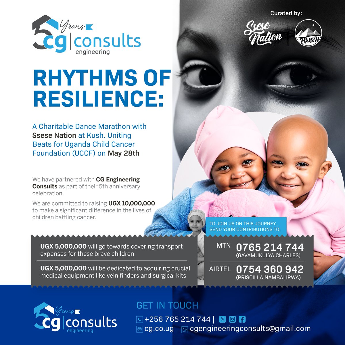 DJ_Ssese's tweet photo. Kindly asking for all your support tomorrow, @SseseNation and @consults_cg have come together to set up this Charitable Dance Marathon happening at kush and the aim is to raise 10 million Ugandan Shillings for this cause. https://t.co/pZPFKHhPif