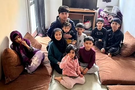 Afghan Migrant family will 11 children COMPLAIN about the accommodation they have been given by the UK government: “It's a difficult life.” Wahidullah Safi, 35, and his pregnant wife Bibi Safi moved into a 3 bed council apartment with their 11 children in 2023. The father