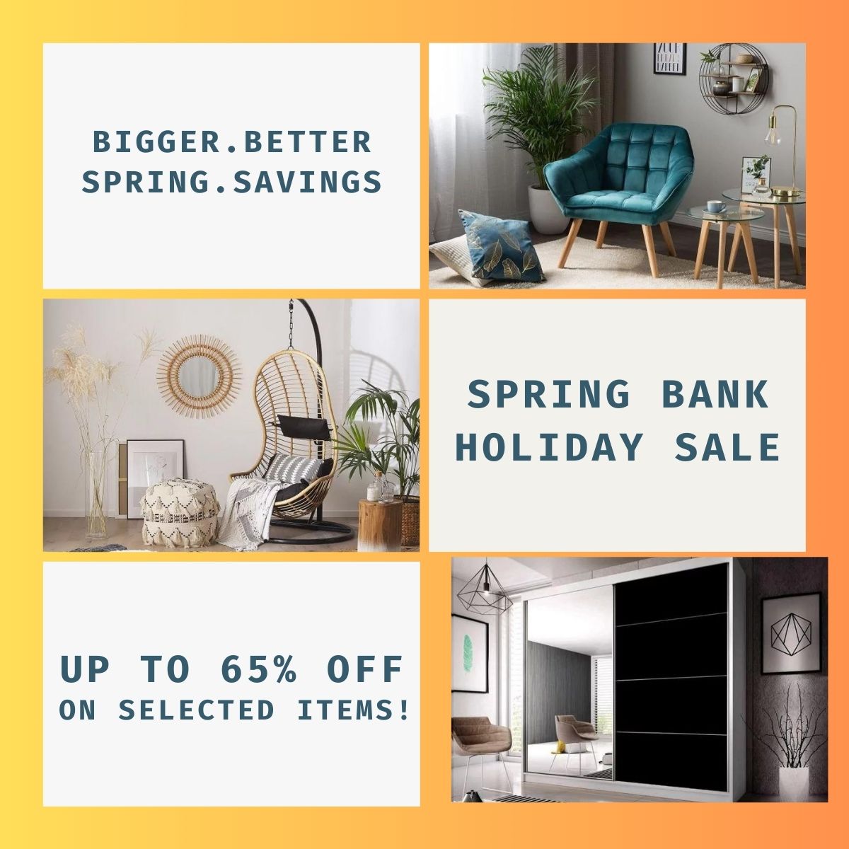 Bloomin' good deals are on at our online store🌻.🌻

Refresh your space🦋with up to 65% Off on Selected Items!☀️🐝

🌻SHOP NOW: homedone.co.uk

#springbankholiday #springbankholidaysale #bankholidaysale #springbankholidaysale2024 #bankholiday #bankholiday2024 #homedoneuk